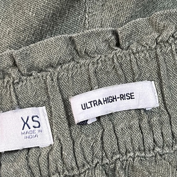 Hollister XS Olive Green Ultra High Rise Drawstring Jogger Pants - Picture 9 of 12